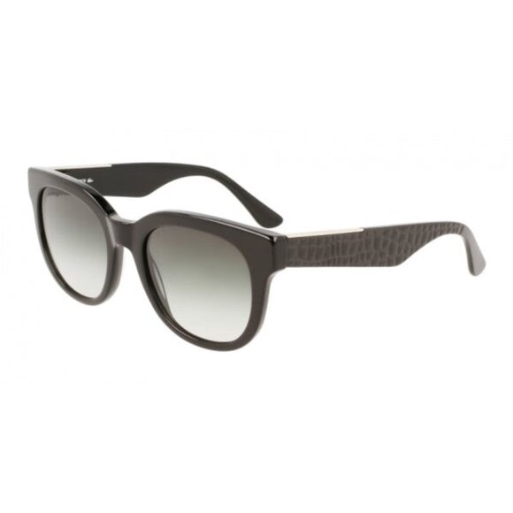 Croco Skin Oval Acetate Glasses - Women Lacoste L971S-001-52 50mm New Sunglasses